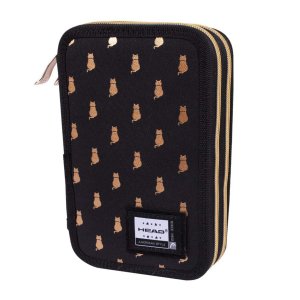 Penar scolar Astra Head, neechipat, 2 coppartimente, Golden Kitty Penar scolar Astra Head, neechipat, 2 coppartimente, Golden Kitty