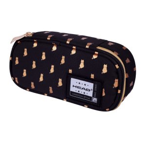Penar scolar Astra Head, 1 compartiment, design Golden Kitty Penar scolar Astra Head, 1 compartiment, design Golden Kitty