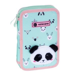 Penar scolar Astra AC21, 2 compartimente, echipat, colectia Panda Penar scolar Astra AC21, 2 compartimente, echipat, colectia Panda