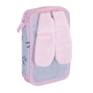 Penar scolar Astra, 2 compartimente, neechipat, design iepuras Penar scolar Astra, 2 compartimente, neechipat, design iepuras