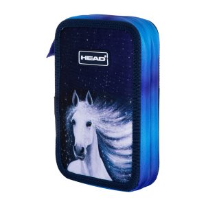 Penar scolar Astra, 2 compartimente, neechipat, design Unicorn Penar scolar Astra, 2 compartimente, neechipat, design Unicorn