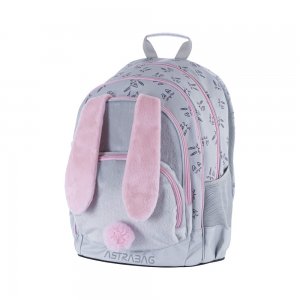 Ghiozdan scolar Astra AB340, 3 compartimente, design Iepuras Ghiozdan scolar Astra AB340, 3 compartimente, design Iepuras