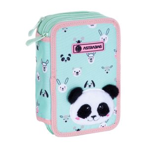 Penar scolar Astra, echipat, 3 compartimente, colectia Panda Penar scolar Astra, echipat, 3 compartimente, colectia Panda