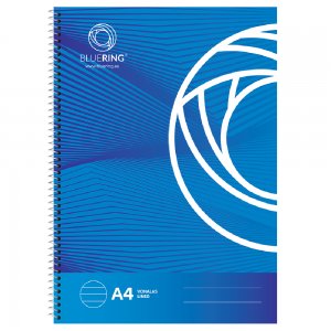 Caiet Bluering, A4, cu spira, 70 file, 70 g, coperta carton, dictando