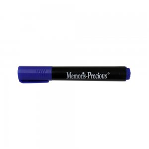 Marker permanent Memoris-Precious, varf tesit, 2-7 mm, albastru