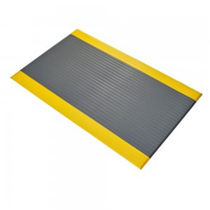 Covor industrial Coba Orthomat Ribbed, 0.9 x 18.3m, gri/galben Covor industrial Coba Orthomat Ribbed, 0.9 x 18.3m, gri/galben