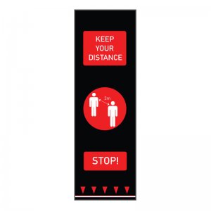 Covor avertizare pentru pardoseli, People, 0.65 x 2 m, rosu