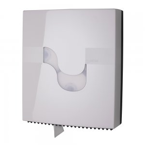 Dispenser hartie igienica Celtex Revolver, alb, autonomie de peste 300 m, sistem revolutionar Dispenser hartie igienica Celtex Revolver, alb, autonomie de peste 300 m, sistem revolutionar