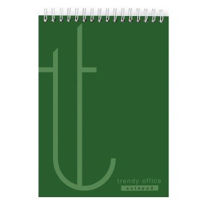 Blocnotes cu spira, Trendy Green, A4, matematica, 80 file Blocnotes cu spira, Trendy Green, A4, matematica, 80 file