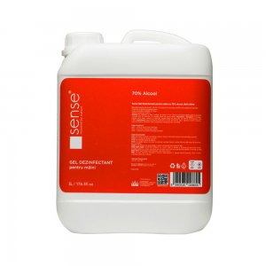 Gel dezinfectant pentru maini Sense, 70% alcool, bidon, 5 L