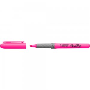 Textmarker BIC, Highlighter Grip, varf tesit 1-4 mm, roz