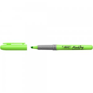 Textmarker BIC, Highlighter Grip, varf tesit 1-4 mm, verde