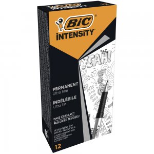Marker permanent Bic Grip Fine, CD/DVD, varf 0.7mm, negru Marker permanent Bic Grip Fine, CD/DVD, varf 0.7mm, negru