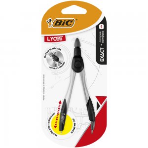 Compas Bic Exact pentru liceu, diverse culori, blister Compas Bic Exact pentru liceu, diverse culori, blister