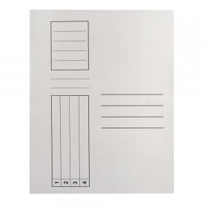 Dosar cu sina standard, carton, alb, 100 bucati/set Dosar cu sina standard, carton, alb, 100 bucati/set