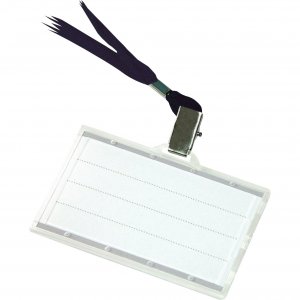 Ecuson orizontal Donau, 85 x 50 mm, cu snur negru, 50 bucati/cutie Ecuson orizontal Donau, 85 x 50 mm, cu snur negru, 50 bucati/cutie