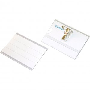 Ecuson orizontal Donau, 90 x 57 mm, cu ac si clip, 50 bucati/cutie Ecuson orizontal Donau, 90 x 57 mm, cu ac si clip, 50 bucati/cutie