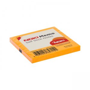 Notite adezive, Noki, portocaliu, 75 x 75 mm, 100 file/set
