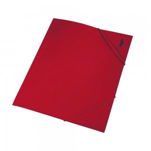 Mapa documente, A4, plastic, inchidere cu elastic, rosu
