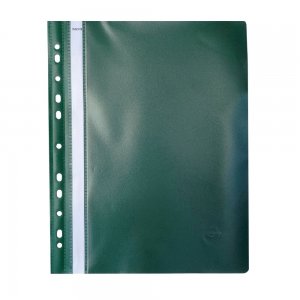 Dosar cu multiperforatii Noki, orange peel, verde, 25 bucati/set