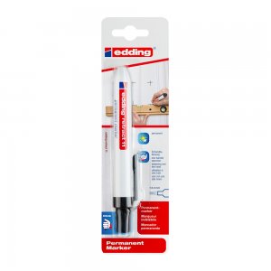 Marker permanent Edding 11, retractabil, varf rotund 1.5-3 mm, negru, blister Marker permanent Edding 11, retractabil, varf rotund 1.5-3 mm, negru, blister