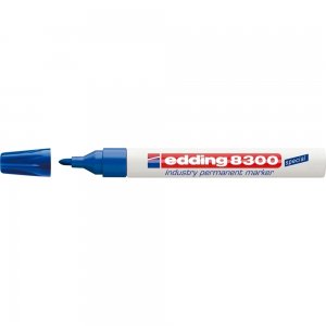 Marker permanent Edding 8300 Industrial, corp metalic, varf rotund, 1.5-3 mm, albastru Marker permanent Edding 8300 Industrial, corp metalic, varf rotund, 1.5-3 mm, albastru