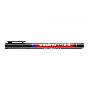 Marker permanent Edding 143 OHP, varf 3 mm, negru Marker permanent Edding 143 OHP, varf 3 mm, negru