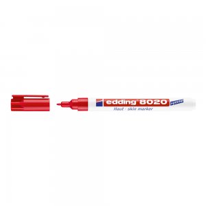Marker Edding 8020 pentru chirurgie, varf 1 mm, rosu Marker Edding 8020 pentru chirurgie, varf 1 mm, rosu