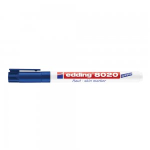 Marker Edding 8020 pentru chirurgie, varf 1 mm, albastru Marker Edding 8020 pentru chirurgie, varf 1 mm, albastru