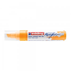Marker acrilic, Edding 5000, varf tesit 5-10 mm, portocaliu Marker acrilic, Edding 5000, varf tesit 5-10 mm, portocaliu