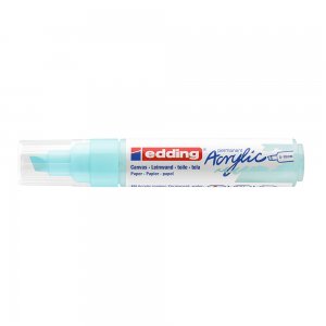 Marker acrilic, Edding 5000, varf tesit 5-10 mm, albastru pastel Marker acrilic, Edding 5000, varf tesit 5-10 mm, albastru pastel