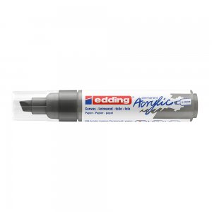 Marker acrilic, Edding 5000, varf tesit 5-10 mm, gri Marker acrilic, Edding 5000, varf tesit 5-10 mm, gri