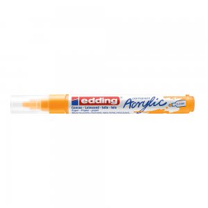 Marker acrilic Edding 5100, varf 2-3 mm, portocaliu Marker acrilic Edding 5100, varf 2-3 mm, portocaliu