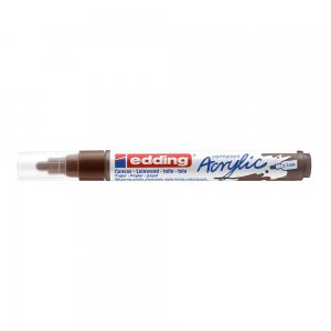 Marker acrilic Edding 5100, varf 2-3 mm, ciocolatiu Marker acrilic Edding 5100, varf 2-3 mm, ciocolatiu
