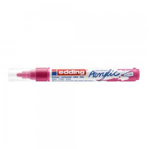 Marker acrilic Edding 5100, varf 2-3 mm, magenta Marker acrilic Edding 5100, varf 2-3 mm, magenta