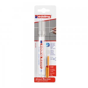Marker Edding 8200, pentru rosturi, varf rotund 2-4 mm, argintiu, blister Marker Edding 8200, pentru rosturi, varf rotund 2-4 mm, argintiu, blister