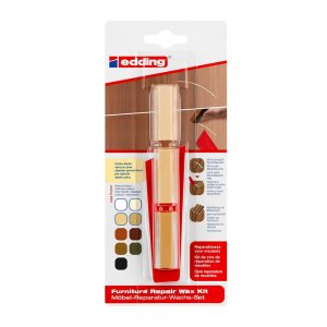 Kit Edding 8901, ceara pentru reparatii mobila, molid, blister Kit Edding 8901, ceara pentru reparatii mobila, molid, blister