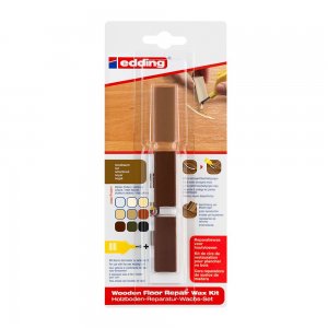 Kit Edding 8902, ceara pentru reparatii pardoseala, nuc, blister Kit Edding 8902, ceara pentru reparatii pardoseala, nuc, blister