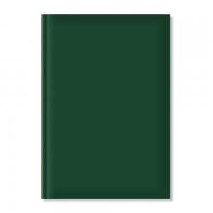 Agenda nedatata A5, hartie offset alb, coperta verde