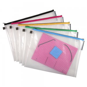 Mapa protectie, inchidere fermoar, A3, transparent Mapa protectie, inchidere fermoar, A3, transparent