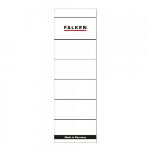 Etichete Falken autoadezive, pentru bibliorafturi,  60 x 190 mm, alb