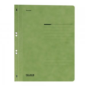 Dosar cu gauri 1/1 Lux Falken, carton, 250 g/mp, verde