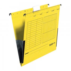 Dosar plic Falken, carton, galben, 25 bucati/cutie