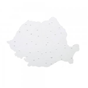 Sablon harta Romaniei Flaro, 185 x 255 mm