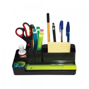 Suport pentru accesorii de birou Flaro, neechipat, negru Suport pentru accesorii de birou Flaro, neechipat, negru