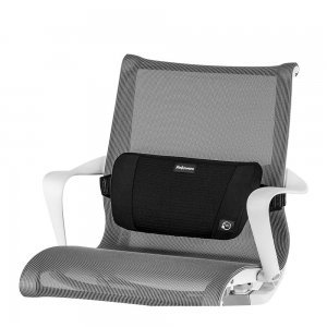 Suport ergonomic pentru spate, Fellowes, Plush Touch, negru Suport ergonomic pentru spate, Fellowes, Plush Touch, negru