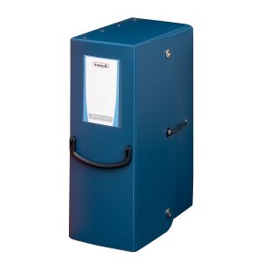 Cutie arhivare Fellowes, Trilex, cu maner ergonomic PP, latime 120 mm, albastru Cutie arhivare Fellowes, Trilex, cu maner ergonomic PP, latime 120 mm, albastru