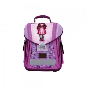 Ghiozdan Gorjuss Santoro ergonomic, solid, catarama metalica, 25 L, aspect stralucitor, The Birthday Ghiozdan Gorjuss Santoro ergonomic, solid, catarama metalica, 25 L, aspect stralucitor, The Birthday