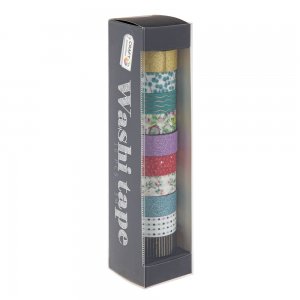 Banda adeziva Creative Craft, 10 culori, 3 m