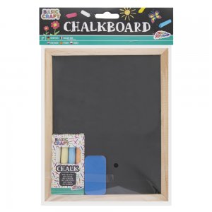 Tablita neagra Creative Craft, 20x16 cm, 4 crete si burete Tablita neagra Creative Craft, 20x16 cm, 4 crete si burete